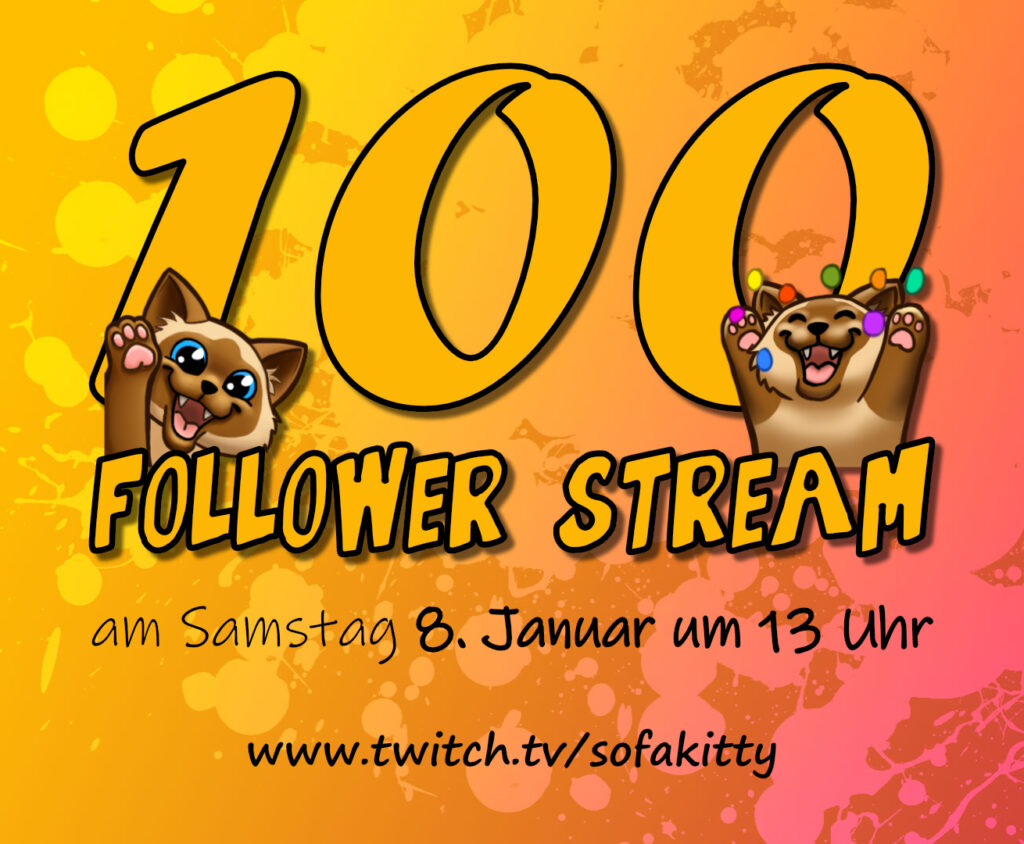 100 Follower auf Twitch