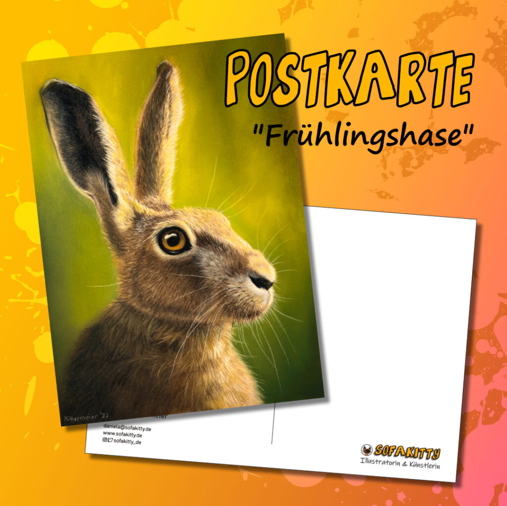 Neue Postkarte: „Frühlingshase“
